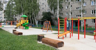Благоустройство детской площадки во дворе от 1931 руб. в Павловском Посаде