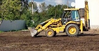 Выравнивание рельефа в Павловском Посаде в октябре